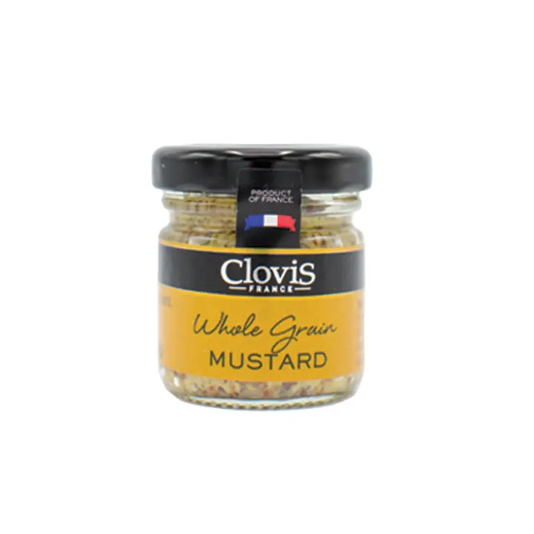 A picture of Clovis Whole Grain Mustard Mini Jar