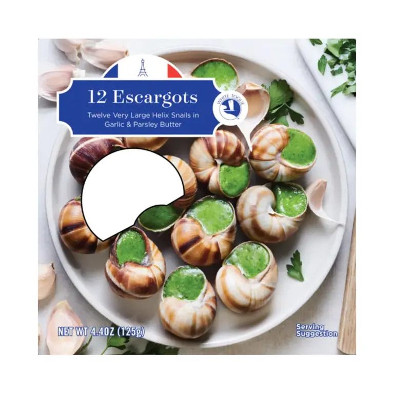 A picture of 12 Escargots in Shell w/ Butter