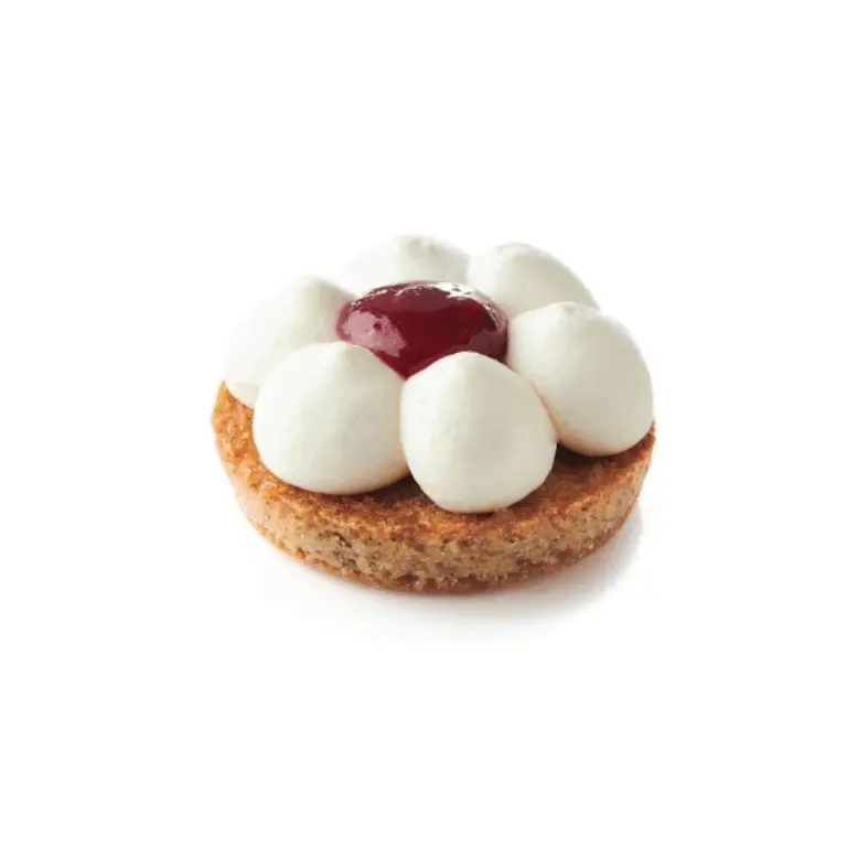 A picture of Cheese and Raspberry Tartlet