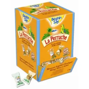 A picture of Ind. Wrapped Sugar Cubes (brown & white)