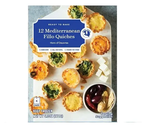A picture of Mediterranean Fillo Quiches