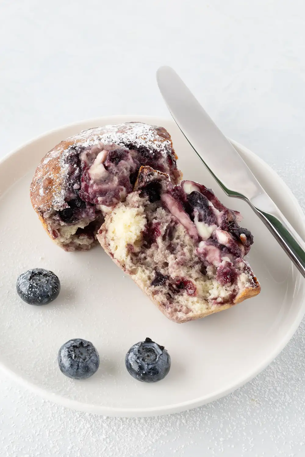 A picture of Blueberry & Cream Cheese Filled Muffins