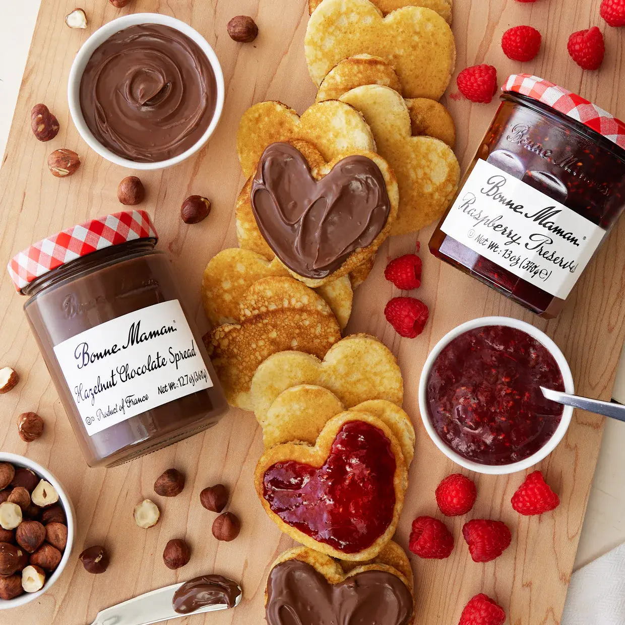 Hazelnut Chocolate Pancake Board