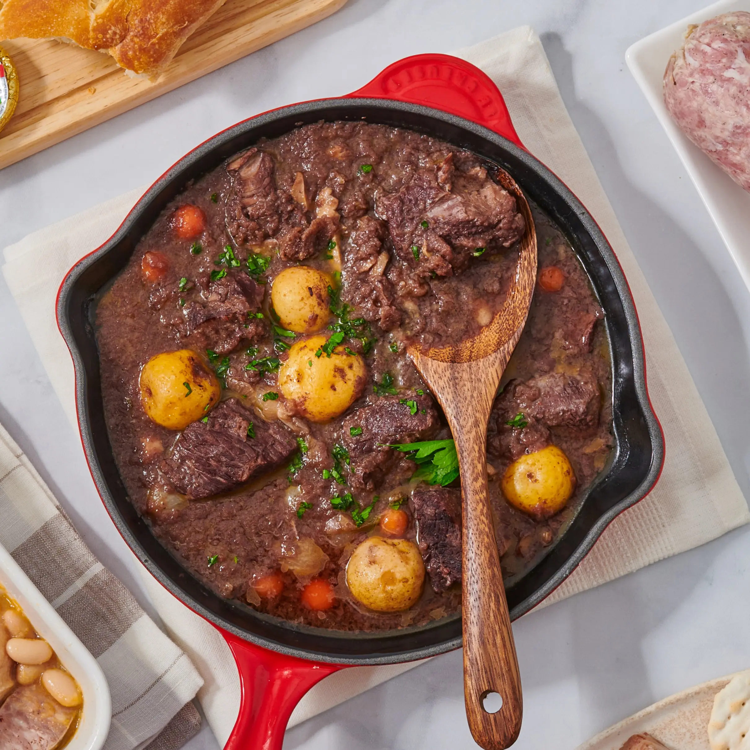A picture of Beef Bourguignon with Morels