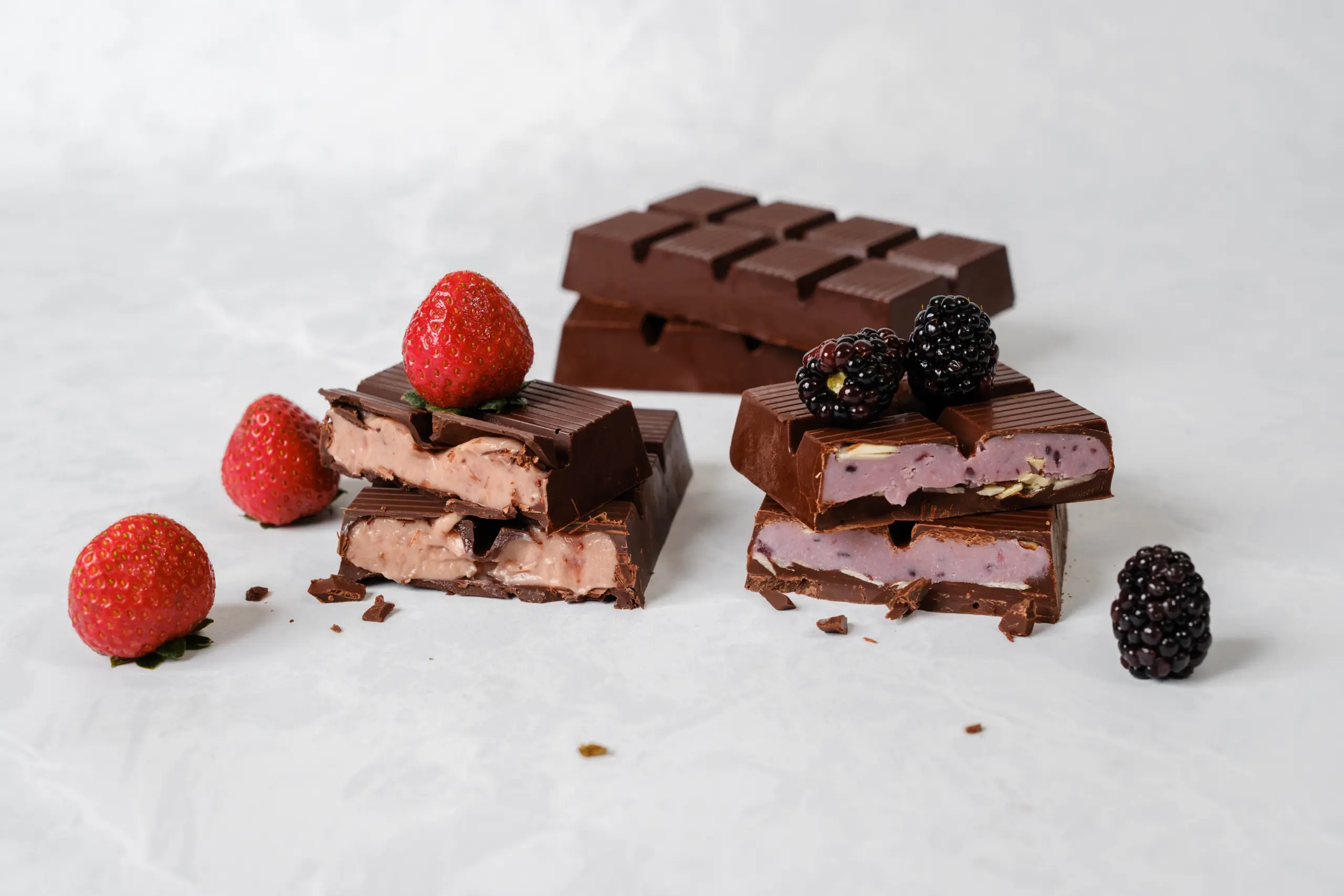 A picture of Strawberry & Blackberry Ganache Filling