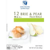 Brie & Pear Fillo Rolls