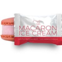 Macaron Ice Cream Raspberry Lychee
