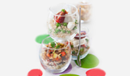 Verrine with quinoa