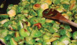Maple Walnut Brussel Sprout and Chestnuts
