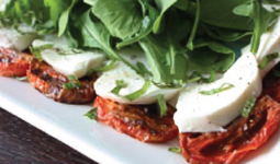  Roasted Tomato and Bufala Mozzarella Caprese Salad 